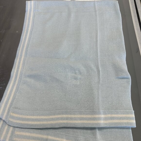 Antonella Blue Knit Blanket